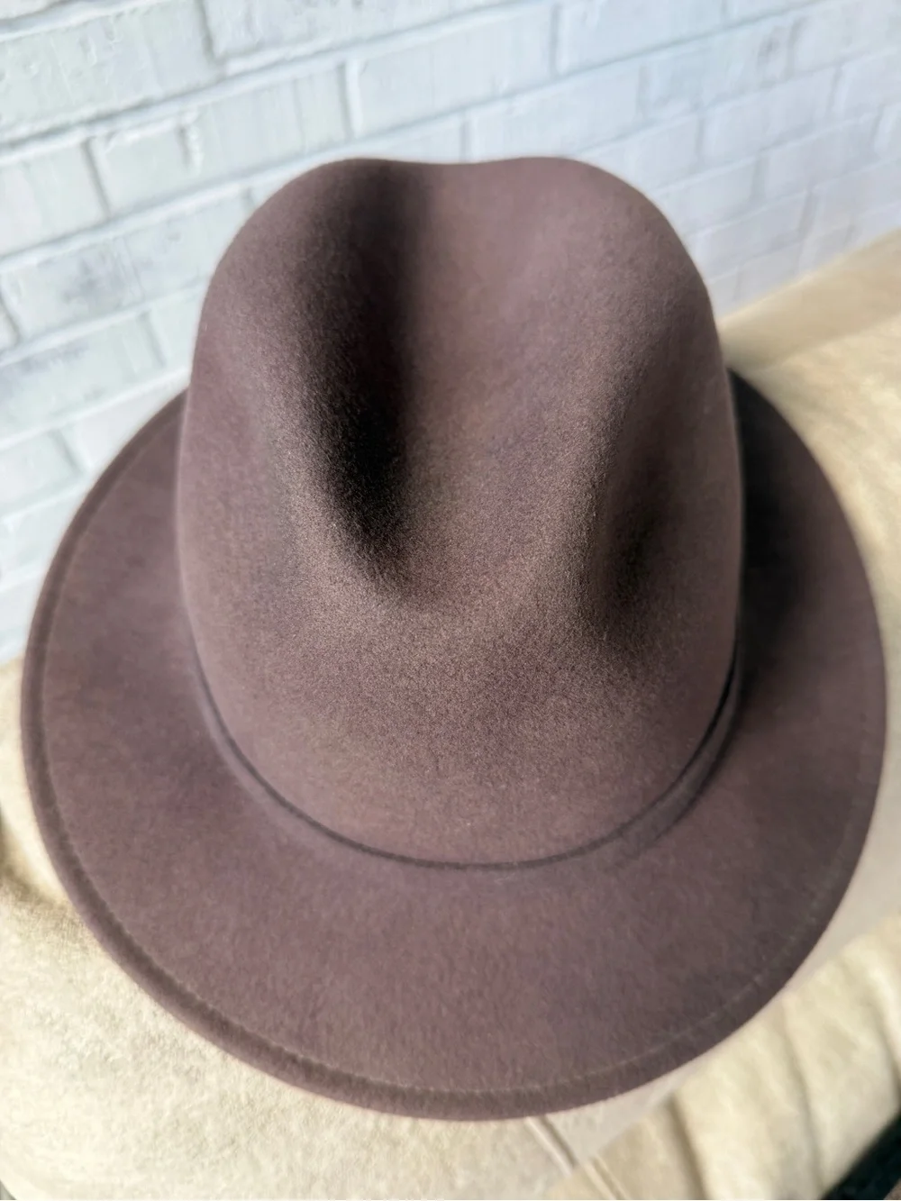 The Natural by Bollman 100% Wool Fedora • USA • Large. BR